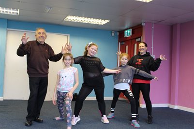 Cllr. John street dance. Girls on the Move.